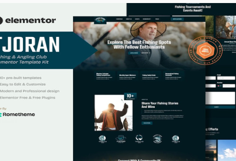 Tjoran - Fishing & Angling Club Elementor Template Kit 1.0
