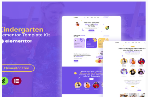 Kiddies - Kindergarten Elementor Template Kit 1.0