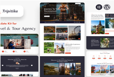 Tripitika – Tourism & Travel Agency Elementor Template Kit 1.0