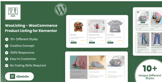 WooCommerce Product Listing for Elementor  1.0.4