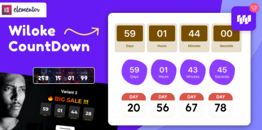 Wiloke Countdown Timer for Elementor 1.0