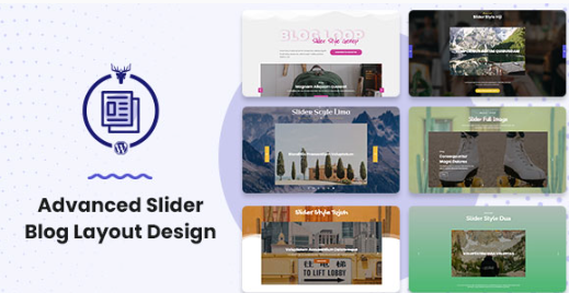 Advanced Slider Blog Layout Design 1.0