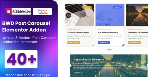 Creative Post Carousel Addon for Elementor 1.0