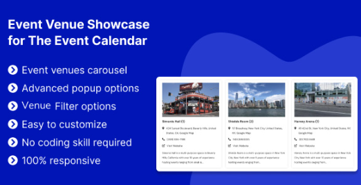 Event Venue Showcase for The Event Calendar 1.0.2