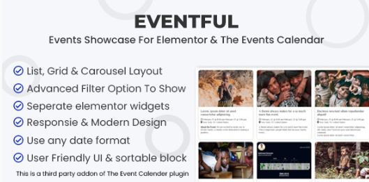 Events Showcase For Elementor And The Events Calen