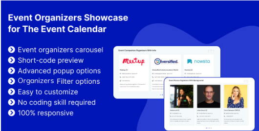 Event Organizers Showcase for The Event Calendar 1.0.1