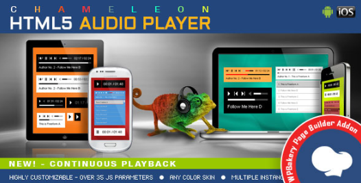 WPBakery Addon - Chameleon Audio Player 1.6.2