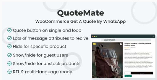 QuoteMate - WooCommerce Get A Quote  1.0.1