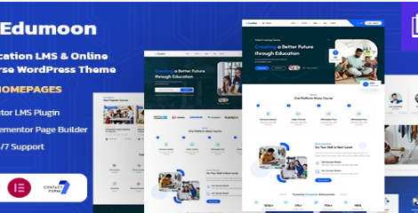 Edumoon - Education LMS WordPress Theme