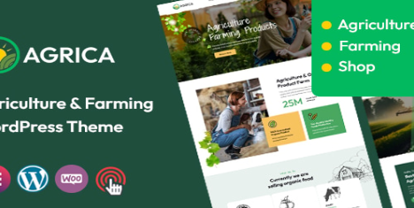 Agrica,Agriculture WordPress Theme
