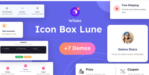 Wiloke Icon Box Lune for Elementor 1.0