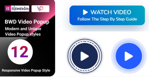 Video Popup addon for elementor 1.0