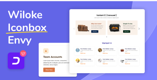 Wiloke Icon Box Envy For Elementor 1.0