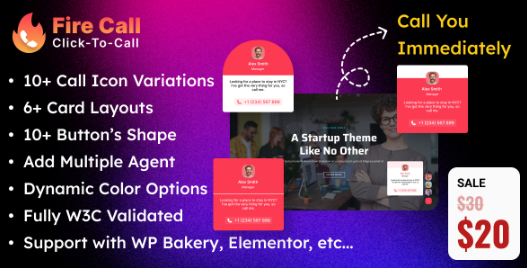Fire Call - WordPress Click-To-Call Button Plugin 2.0