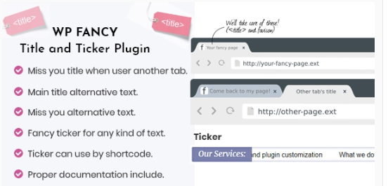 Fancy Title and News Ticker WordPress Plugin 1.8.0