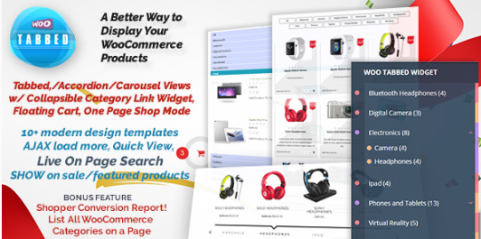 WooCommerce Tabbed Category Product Listing 1.0