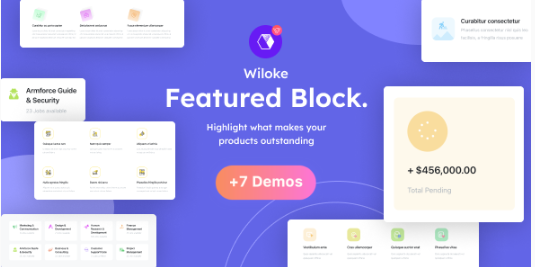 Wiloke Featured Block | Elementor Addon 1.0