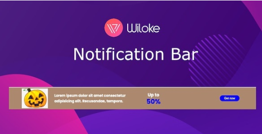 Wiloke Notification Bar 1.0