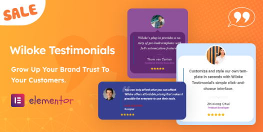 Wiloke Testimonials Addon for Elementor 1.0