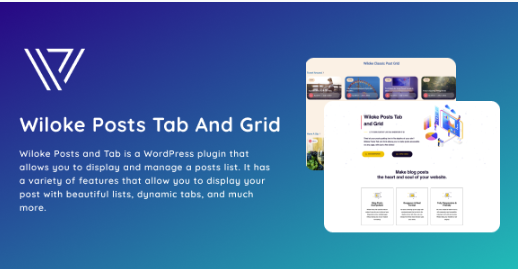Wiloke Posts Tab And Grid 1.0