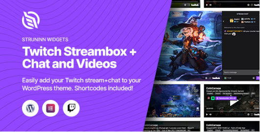 Struninn - Twitch Streambox and Chat For Elementor 1.0.1