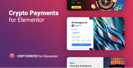 Crypto Payment Button for Elementor 1.0