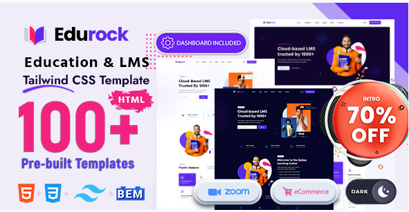 Edurock - Tailwind CSS Education Template