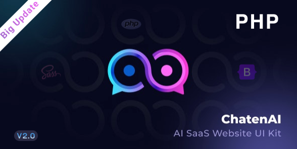 ChatenAi – PHP - AI SaaS Website + Dashboard UI Kit