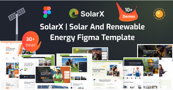SolarX | Solar And Renewable Energy Figma Template