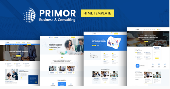 Primor - Business Consulting and Professional Services HTML Template