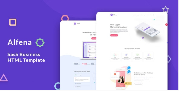 Alfena - SaaS, Software & WebApp Template