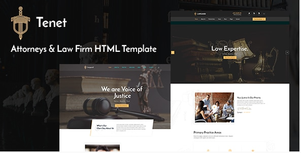 Tenet - Lawyer and Law Firm HTML Template