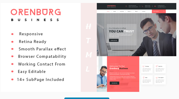Orenburg - Business Consulting and Professional Services HTML Template