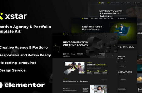 Xstar - Creative Agency & Portfolio Template Kit 1.0