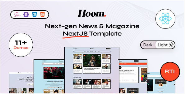 Hoom - News & Magazine NextJS Template