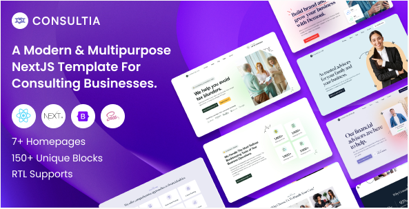 Consultia - Multipurpose Business Consulting NextJS Template