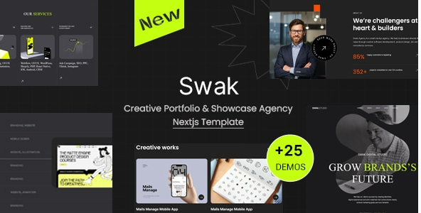 Swak - Creative Portfolio & Agency Nextjs Template