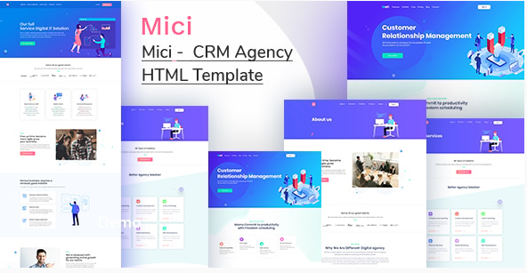 Mici - CRM system HTML Template