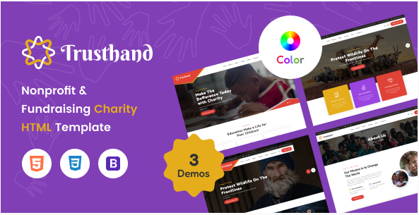 Trusthand - Charity HTML Template