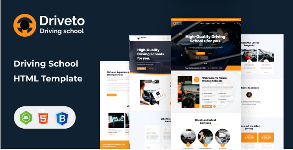 Driveto - Driving School HTML Template