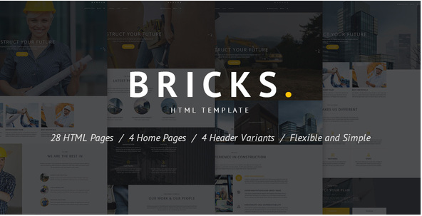 Construction & Building HTML Template - Bricks