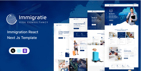 Immigratie - immigration and Visa Consulting React Next Js Template