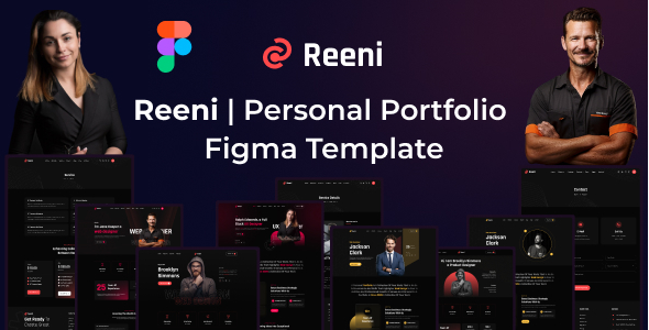 Reeni - Personal Portfolio Figma Template