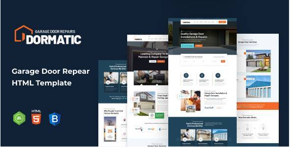 Dormatic – Garage Door Repair HTML Template