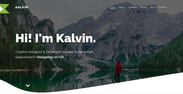 Kalvin - Personal Portfolio Template