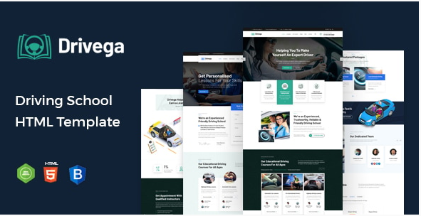 Drivega - Driving School HTML Template