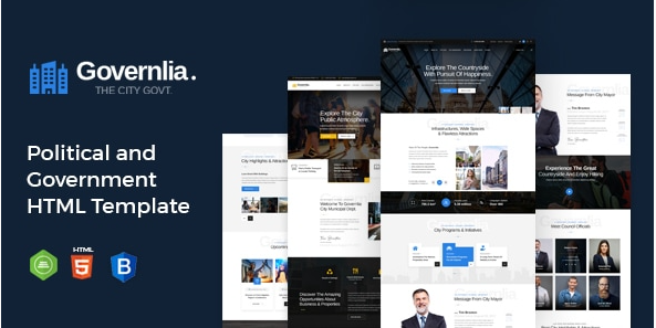 Governlia - Political and Government HTML Template