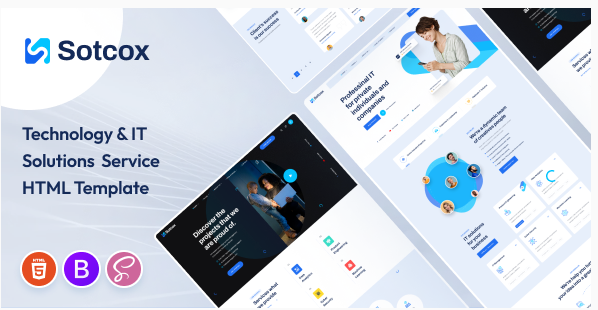 Sotcox - Technology & IT Solutions Service HTML Template