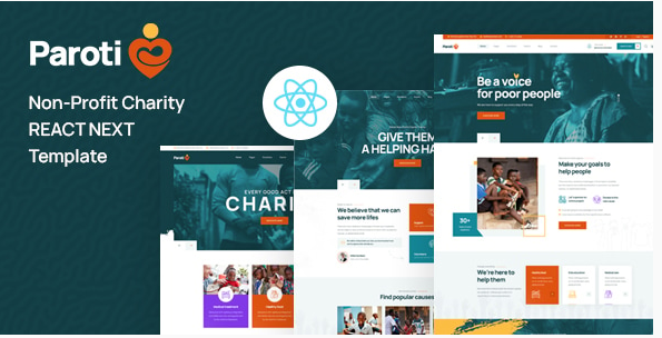 Paroti - React Next Non Profit Charity Template