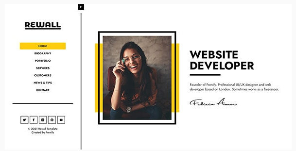 Rewall | Personal Portfolio Template